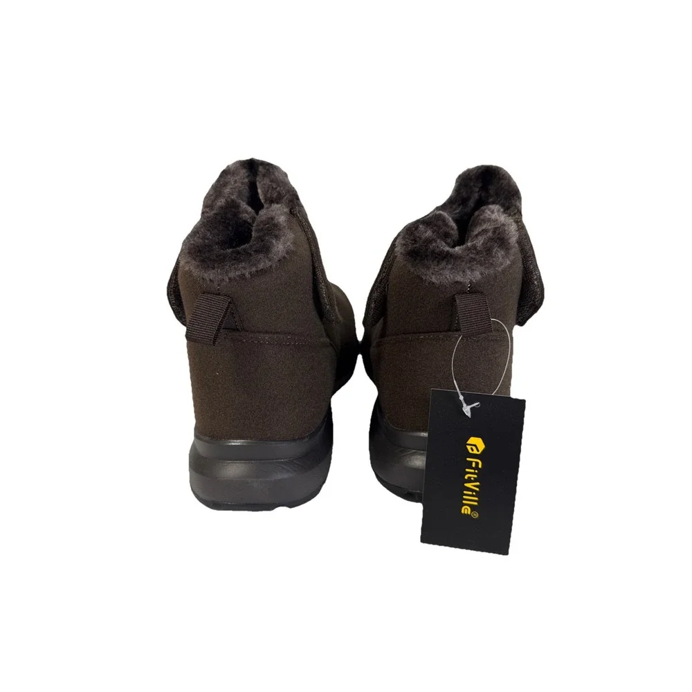 FitVille CozyCore Winter Boots V9 Dark Oak Men Size‎ 12EW